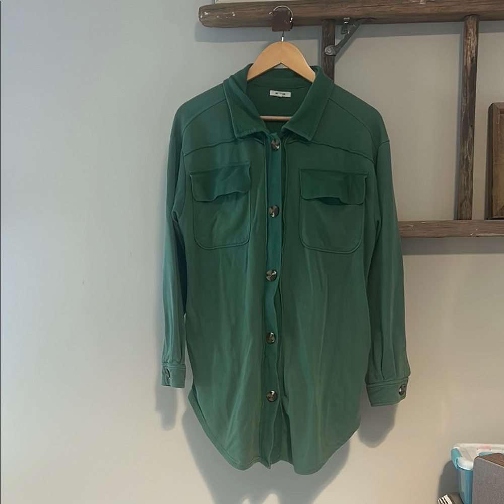 Maurices Green Casual Button Down Shirt